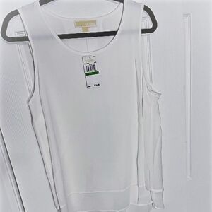 MICHAEL KORS Layered Flowey Tank Top  Sz L NWT